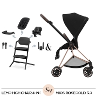 LEMO HIGH CHAIR [4-in-1] & THE NEW MIOS 3.0 [SET]